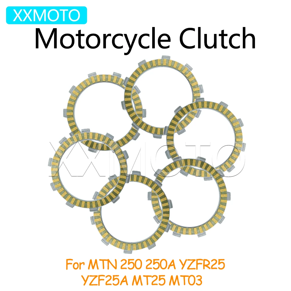 

For YAMAHA MTN250 MTN250A MT25 MT03 YZF-R25 YZFR25A MTN 250 250A MT 25 03 YZFR25 YZF R25 R25A Motorcycle Clutch Plates Kits ﻿