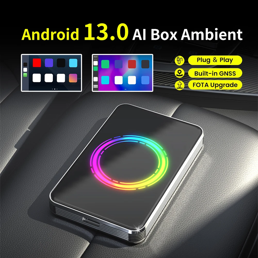 Android 13 TV Box Smart CarPlay Ai Box Wireless Carplay Android Auto المدمج في Play Store لسيارات YouTube Netflix OEM CarPlay #3