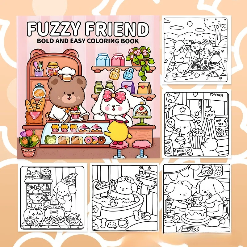 Hot-selling Coloring Books Drawing Books Graffiti Hand-drawn Drawing Books Drawing Paper Coloring Books Tracing Books and Steps