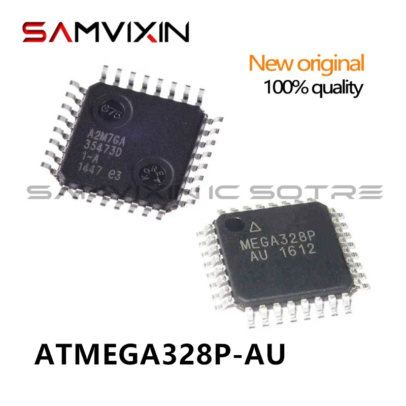 5pcs/Lot New Original ATMEGA328P-AU MEGA328P-AU MEGA328P 328P TQFP-32 32TQFP 8-bit microcontroller IC chip