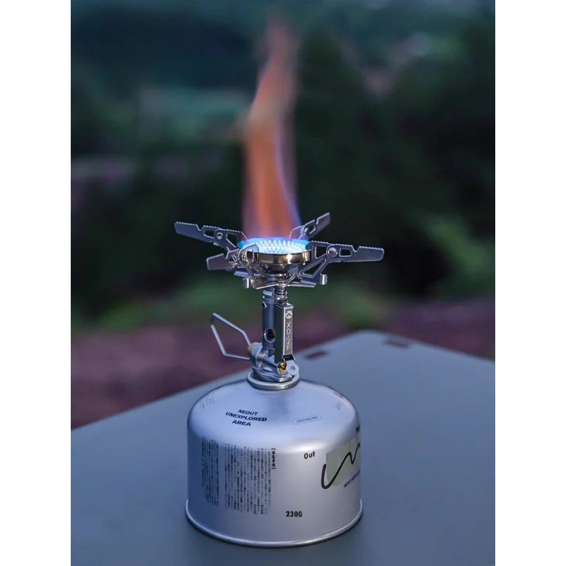 

Outdoor Gas Furnace XD-2F Regulated Pressure Integrated Gas Furnace, Removable Quadrupod Outdoor Flat Gas Windproof Burner