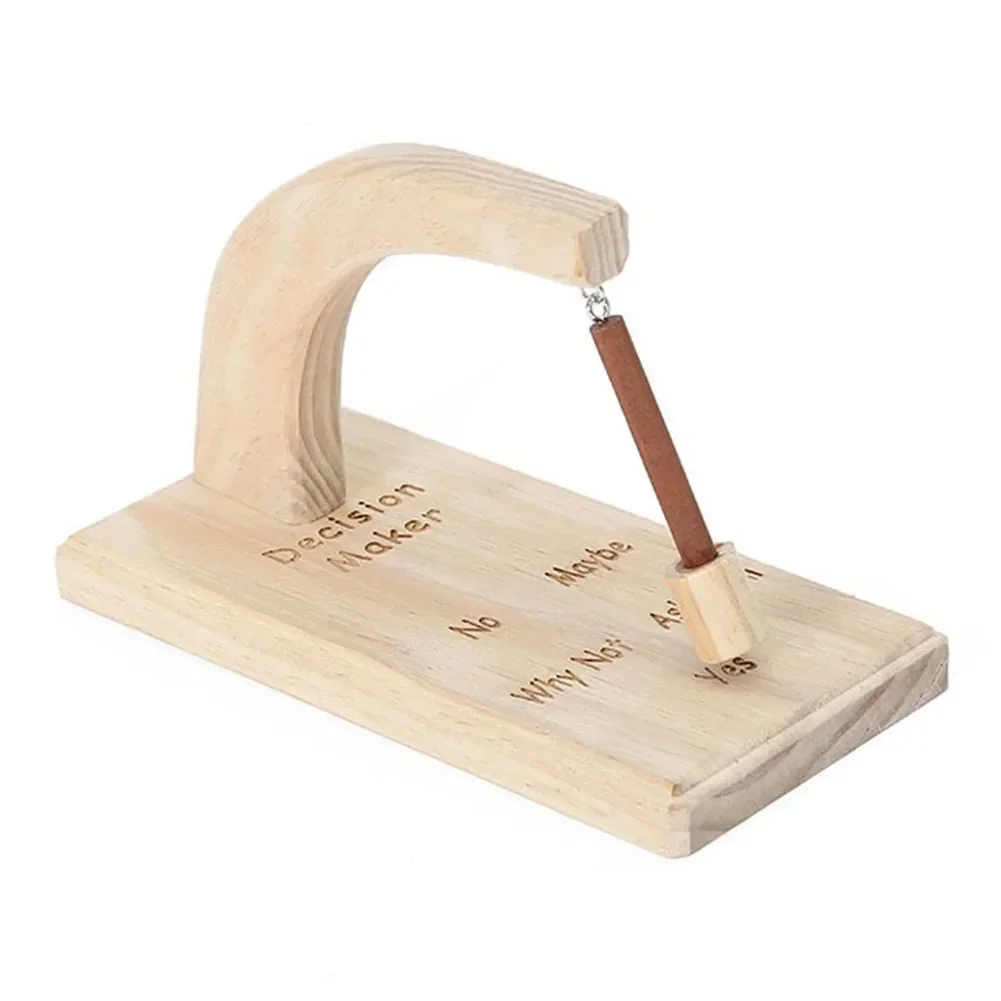 Decision Maker Pendulum Wooden Maker Swing Pendulum Desk Tabletop Game Toy Creative Magnetic Decision Maker For Women Men Boys ﻿