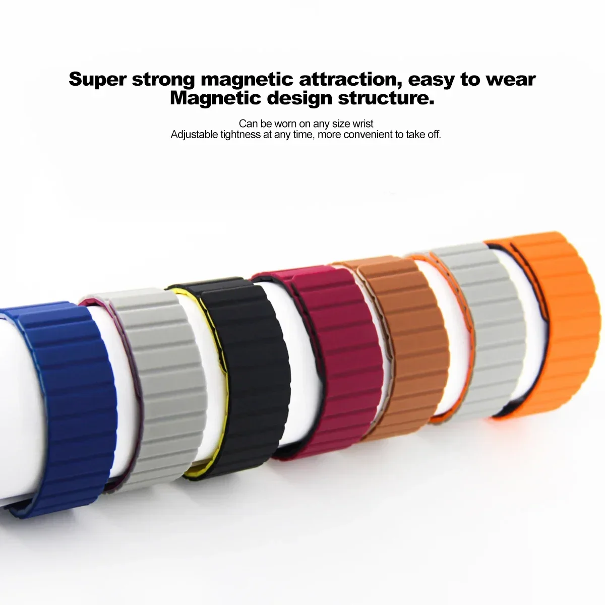 Ремешок силиконовый для Samsung Galaxy Watch 6 5 4 40 мм 44 мм Band 6 4 Classic 43 мм 47 мм 42 46 мм, магнитный браслет без зазора 5Pro 45 мм