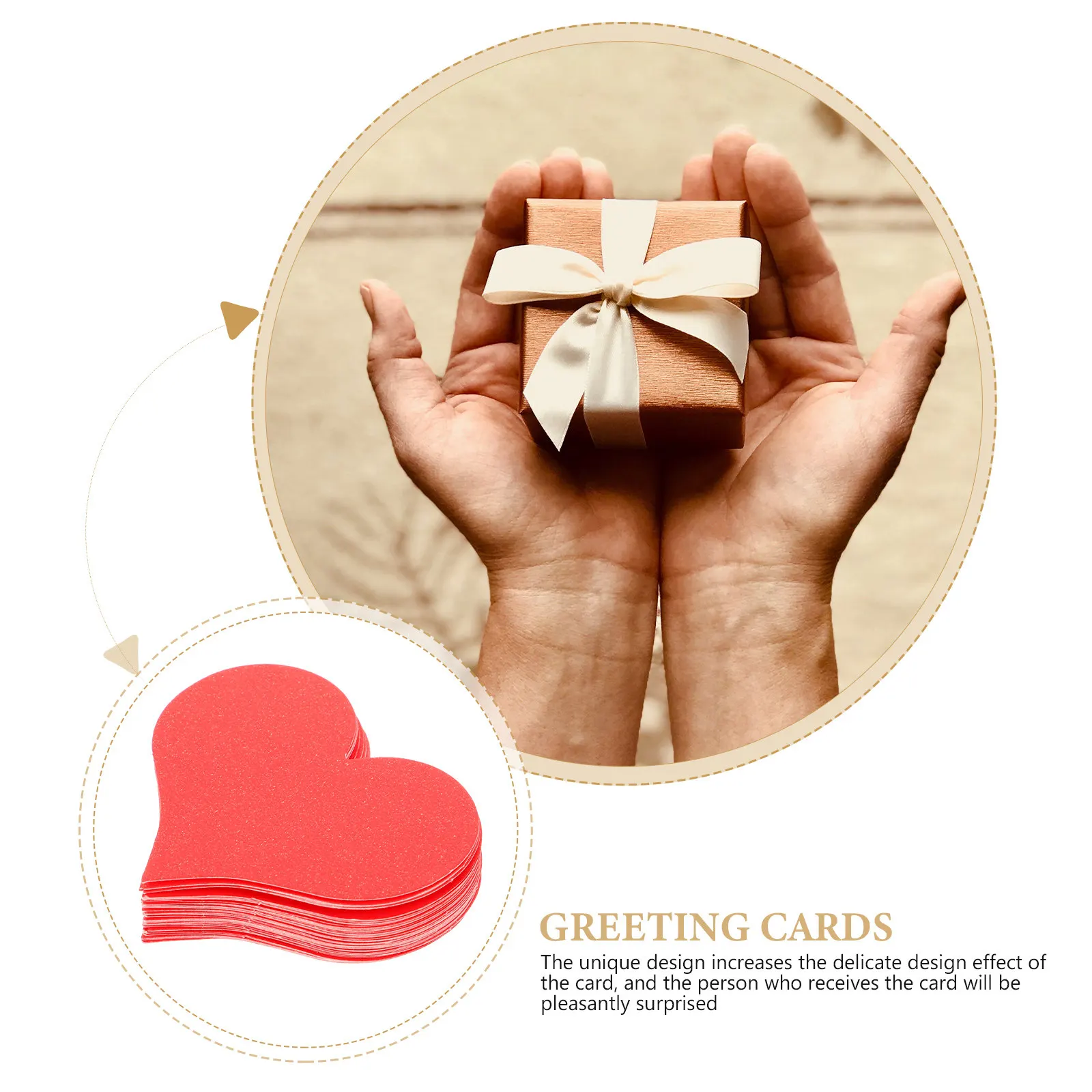 

100 Pcs Heart Card Tags Valentine Cards Design Decoration Craft Greeting Shaped Small Blank Day