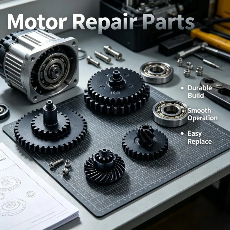 New Full Range CNC Gears 8‑24, Offset‑pin Straight‑tooth & Spiral Motor Pinion, Bevel Replacement Gear Parts