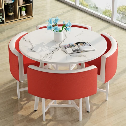 New Dining Tables Dining Table Set 4 Chairs Comedor 4 Sillas Reception Coffee Tables Living Room Furniture Chairs Kitchen Table