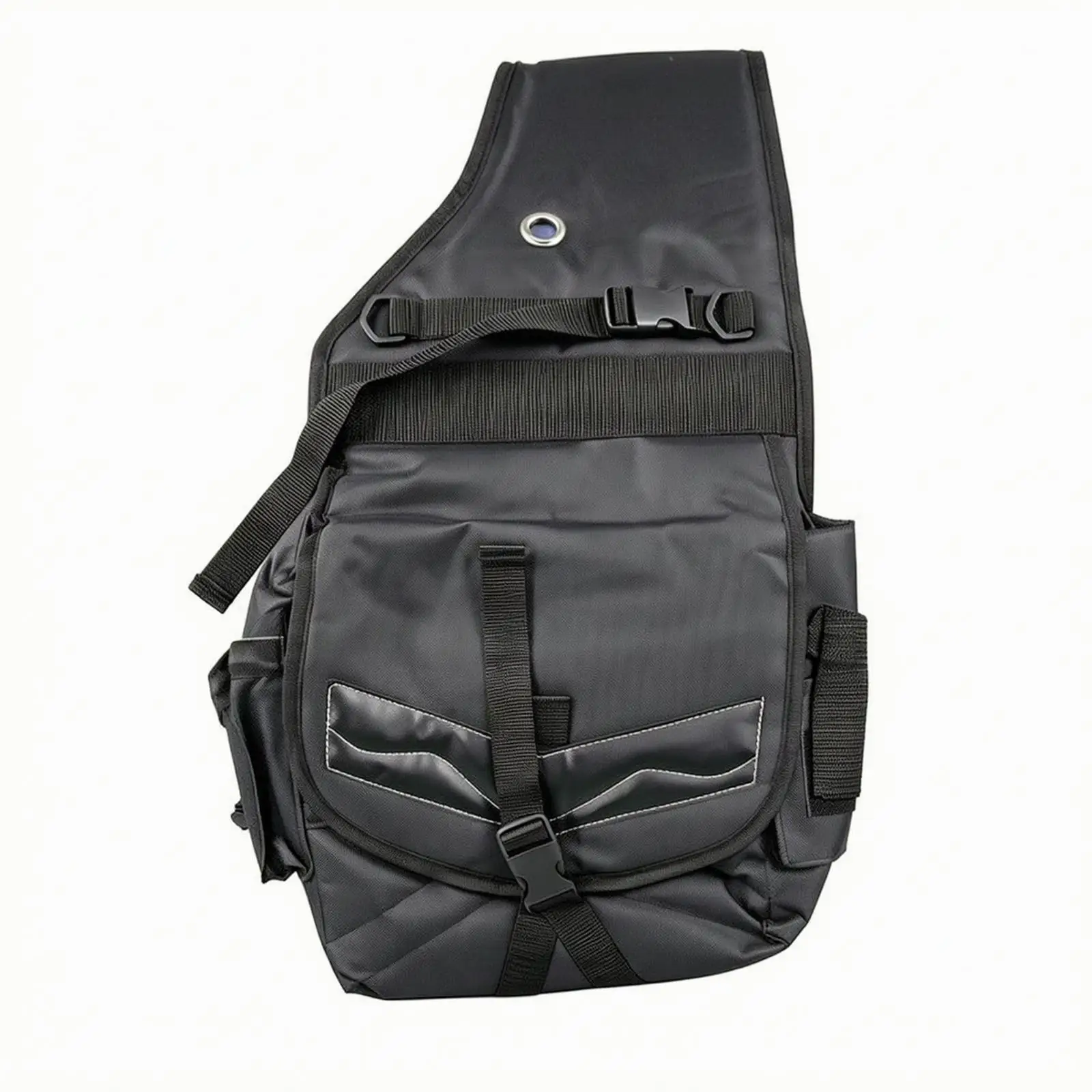 Canvas Saddle Bag with Side Pockets Heavy-Duty Equestrian Gear Bag with Buckles Horse Saddlebag Rugged Luggage Long-Lasting