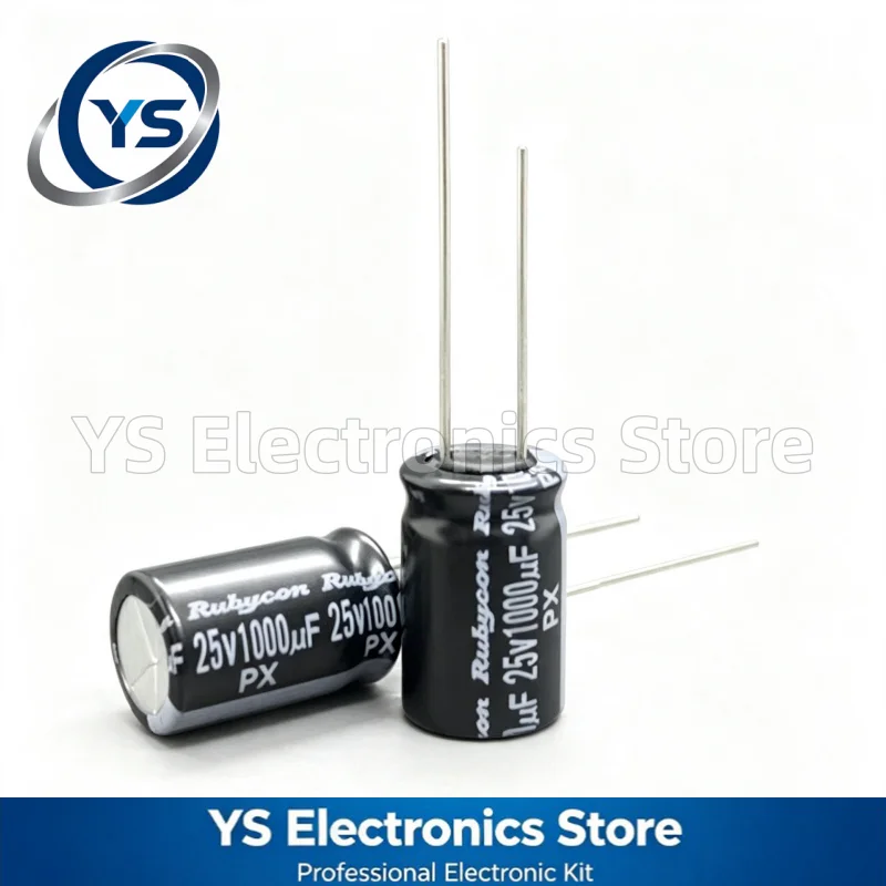 Rubycon PX Series 25V1000UF 10x16mm 25PX1000MEFC10X16 1000UF25V 25V 1000UF Electrolytic Capacitor Brand New Original 20%