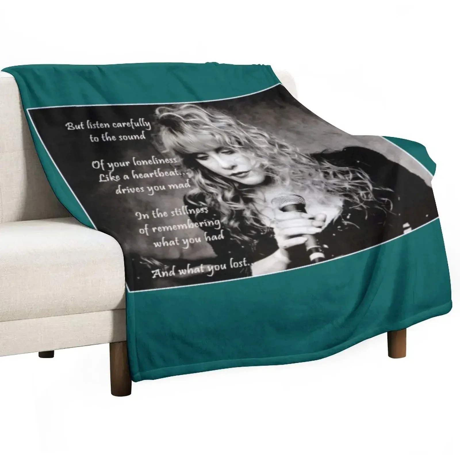 Stevie Nicks Vintage Love Music Stevie Nicks Songs Cool Design Throw Blanket Retros Camping Blankets