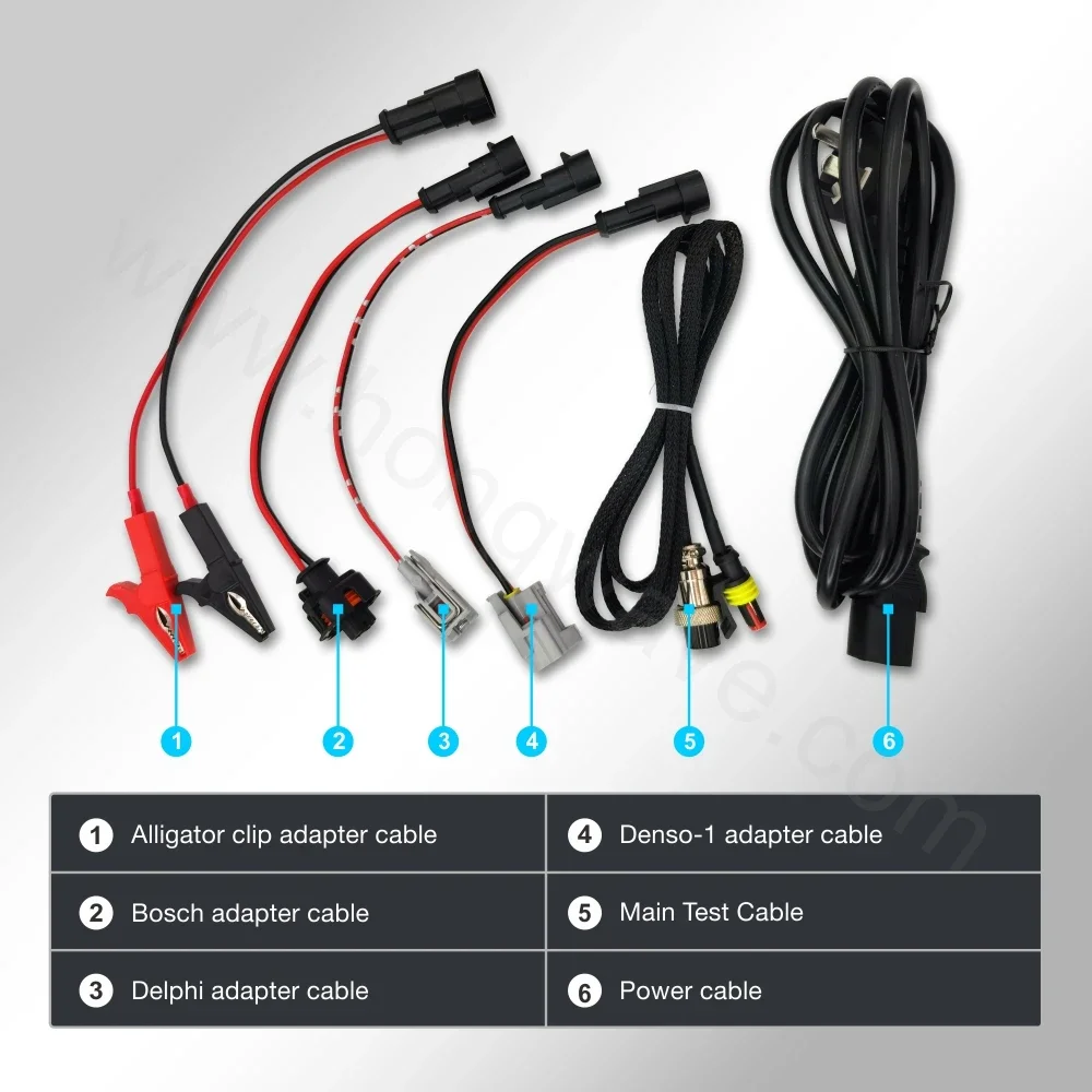 جهاز اختبار حاقن السكك الحديدية المشتركة بالديزل الكهرومغناطيسي مع AHE C9 BOSCH110 من CAT DENSO DELPHI #4