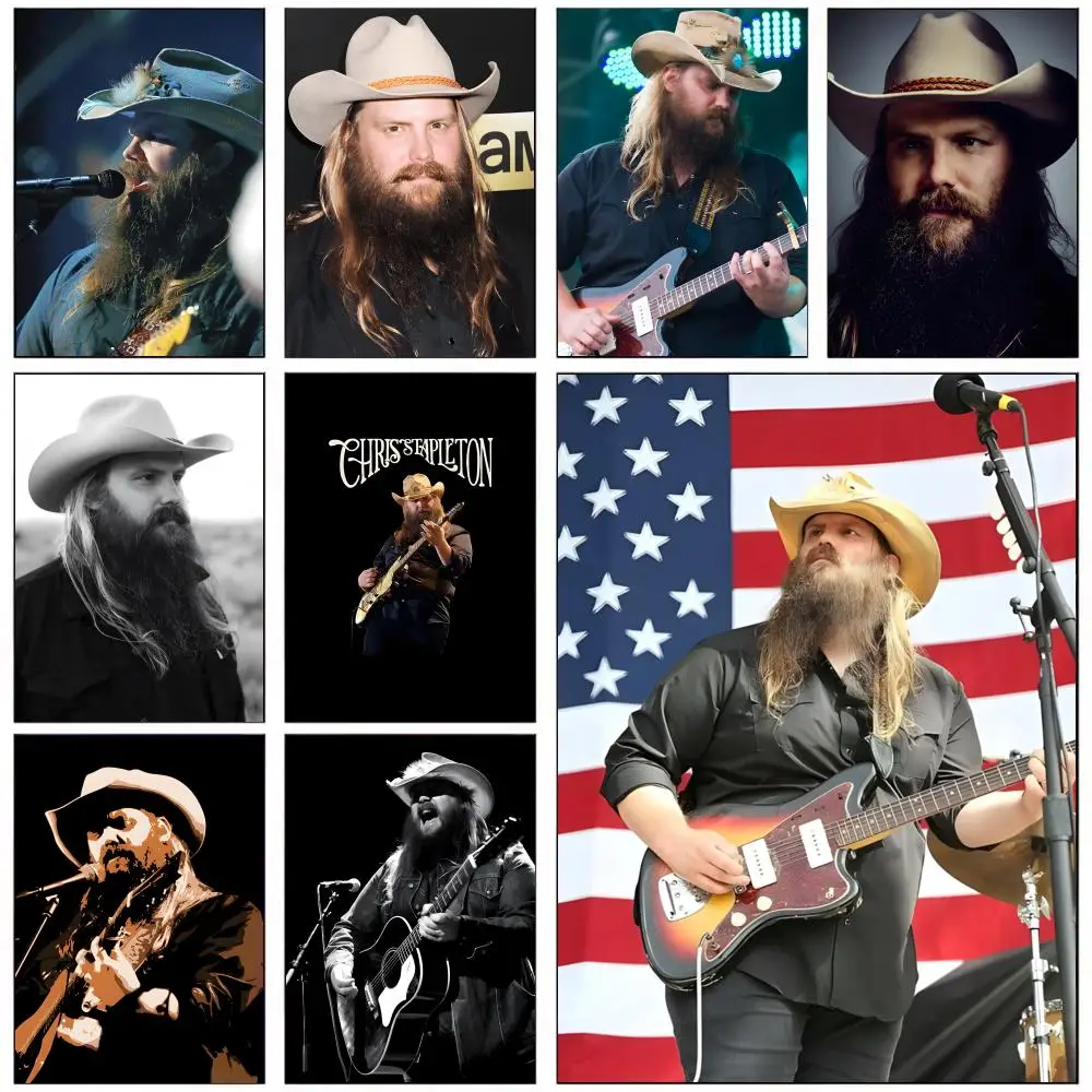 Country Soul Singer C-chris S-stapleton Poster HD Self-Adhes