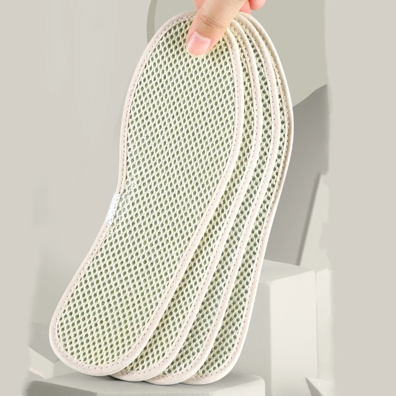 Sommer-Anti-Geruchs-Einlegesohlen, Unisex, atmungsaktive und bequeme Einlegesohle, Einlegesohlen für Outdoor-Sportarten, 1 Paar