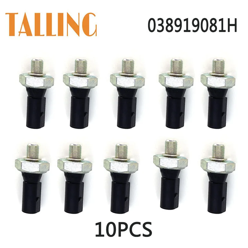 

10Pcs Engine Oil Pressure Sensor Switch for Audi A3 A4 A5 Q3 Q5 TT S3 VW Golf CC Beetle Passat Tiguan Seat Skoda 038919081H