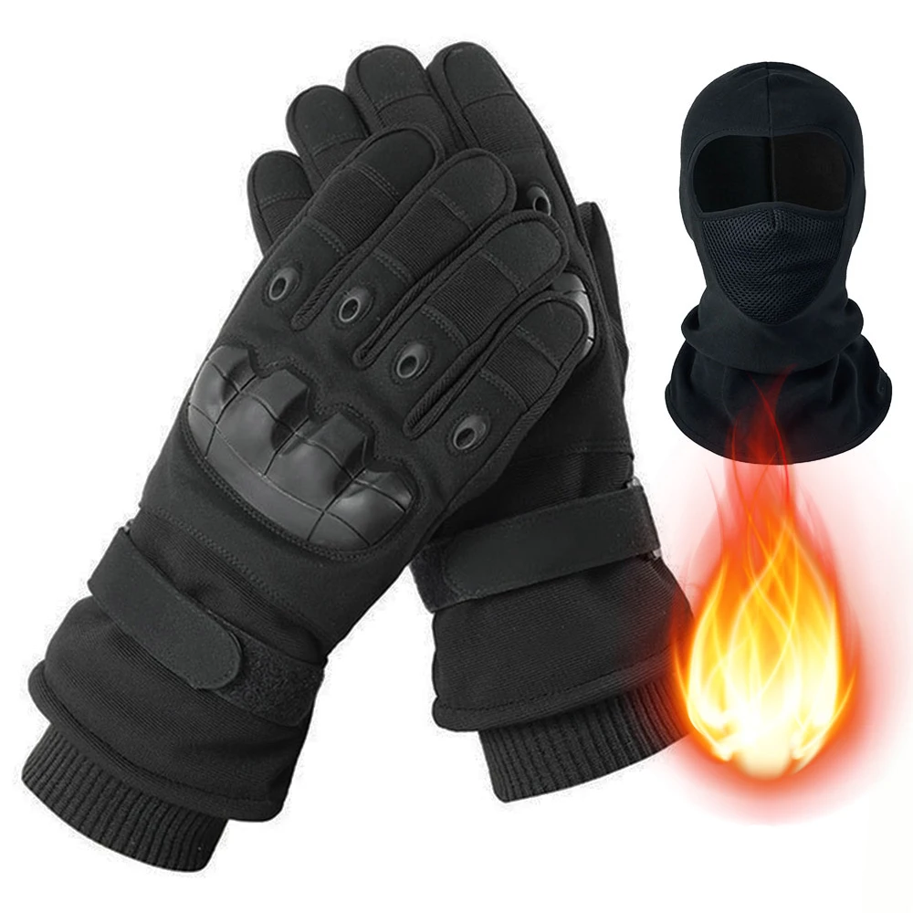 الشتاء الدافئة دراجة نارية قفازات كاملة الأصابع شاشة تعمل باللمس Guantes موتو في الهواء الطلق الرياضة دراجة نارية قفازات ركوب الدراجات النارية المعدات
