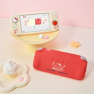 Casing Pelindung Silikon Nintendo Switch Lite Baru Hello Kitty Kuromi Cinnamoroll Desain Anime Cangkang Lunak Set Lengkap Hadiah Untuk G 6 casing nintendo switch kuromi penjualan terbaik - №