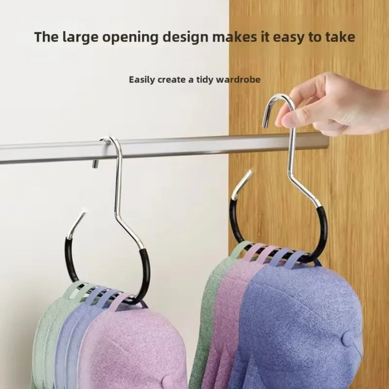 Circle Ring Hat Hanger 8 Hats Display Rack Baseball Cap Organizer Scarf Towel Tie Storage Holder for Closet Bedroom Saving Space