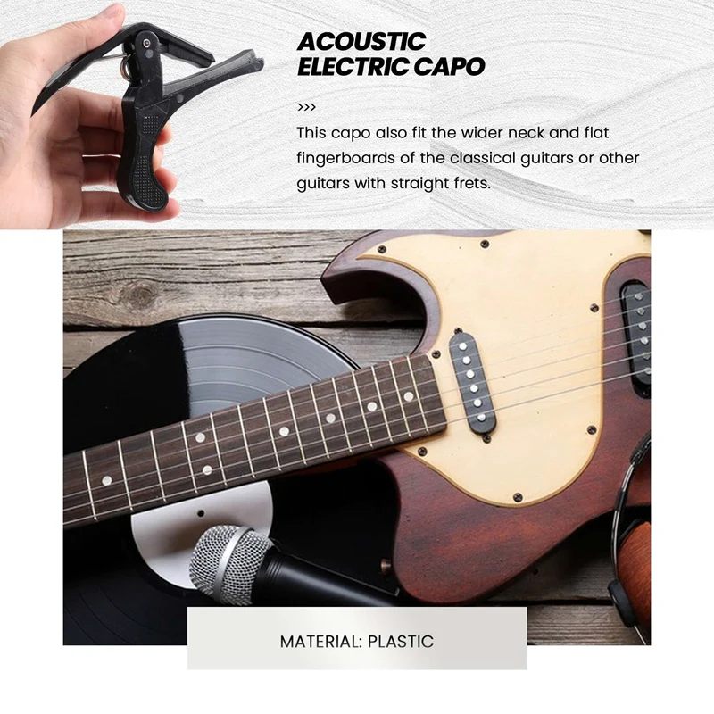 

AA85 Premium Quick Change Folk Acoustic Electric Guitar Banjo Trigger Capo Key Clamp