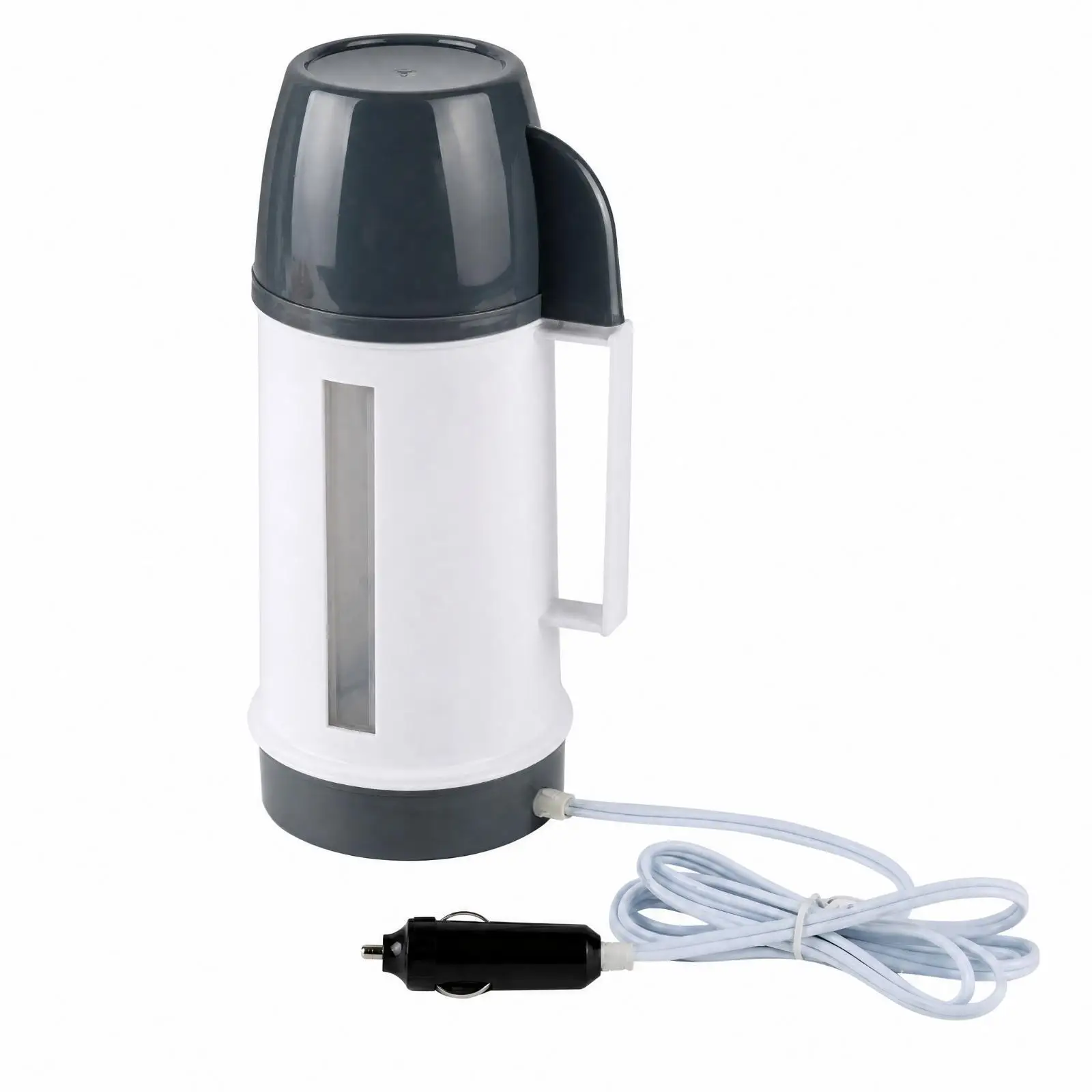 Car Heating Container 1000ml Portable Electric Insulated Mug 12V Auto Cup Warmer with Carry Handle for Truck Drivers Camping Car