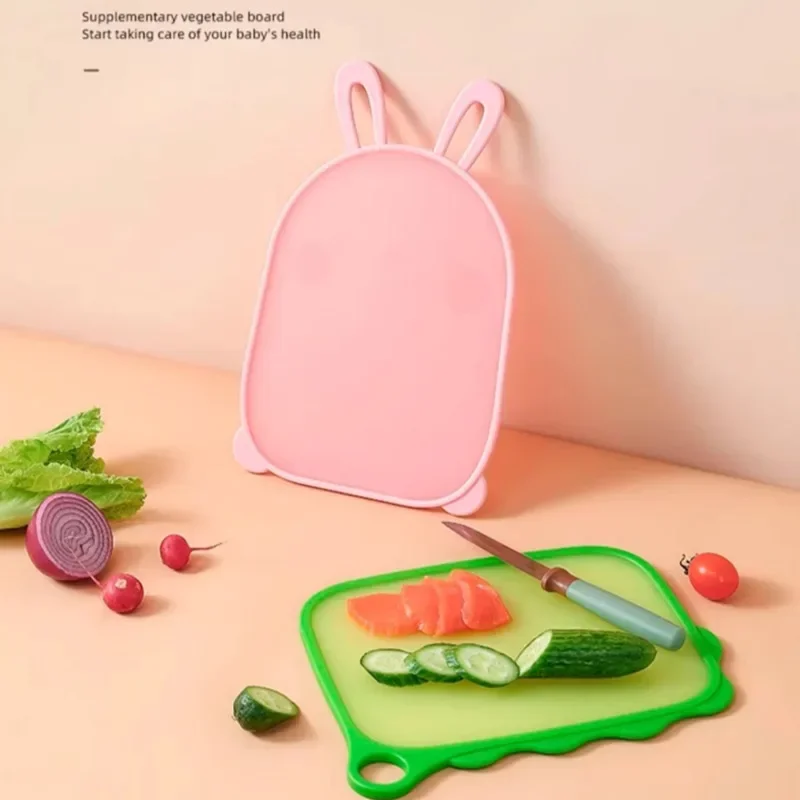 Cute Cartoon Cut Fruit Cutting Board Food Grade Baby Side Food Cutting Board Kitchen Anti-skid Chopping Board Home