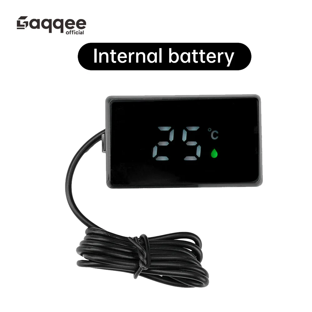 Electronic Digital Thermometer LED Digital Display With Waterproof Temperature Sensor Probe Embedded Temperature Tester 0~99℃