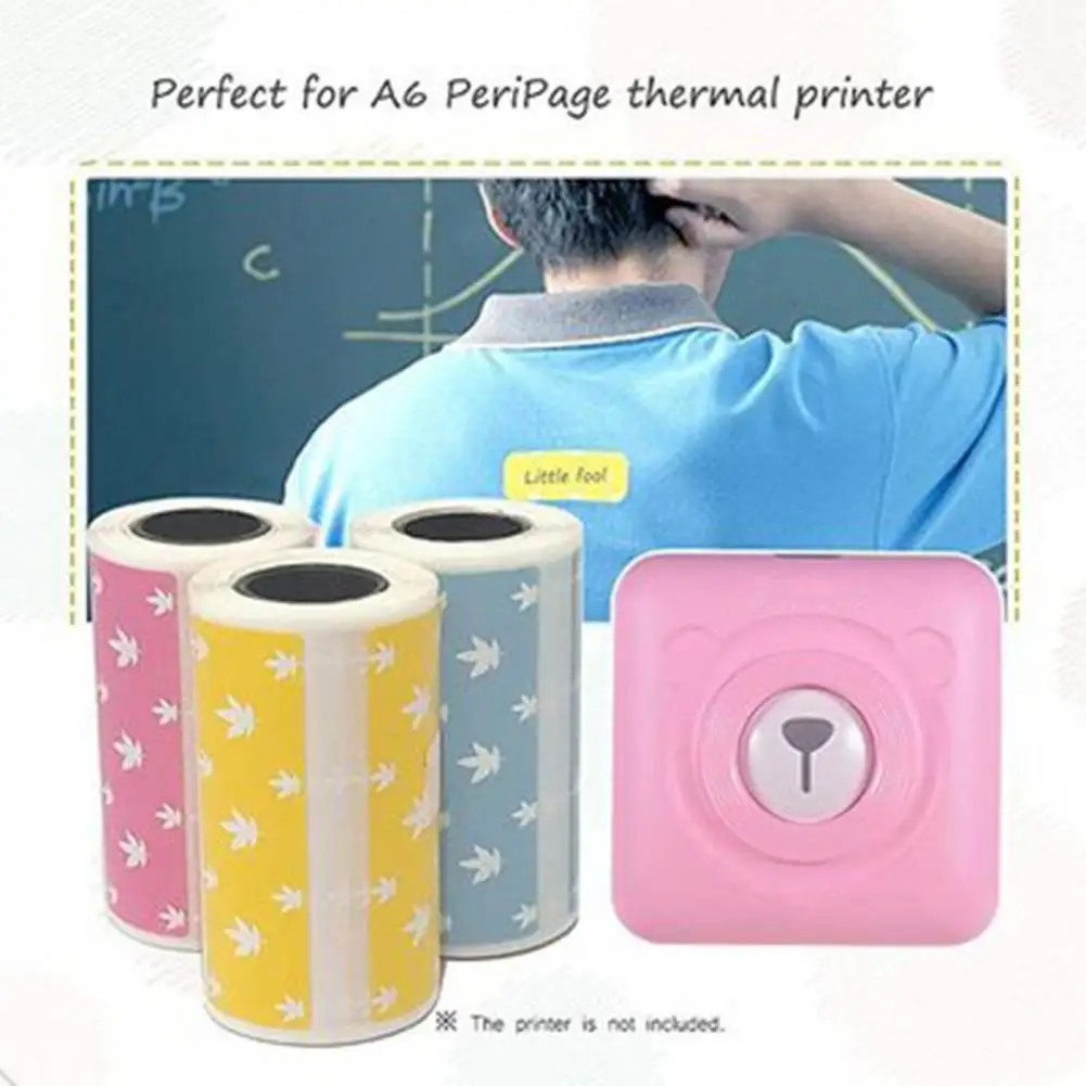 Useful Printer Paper Portable Easy to Use Lightweight HD Thermal Printing Paper Labels Paper