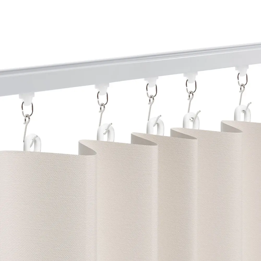 3-6ft Scalable Ceiling Curtain Track Ceiling Mounted Curtain Track Kit, Scalable