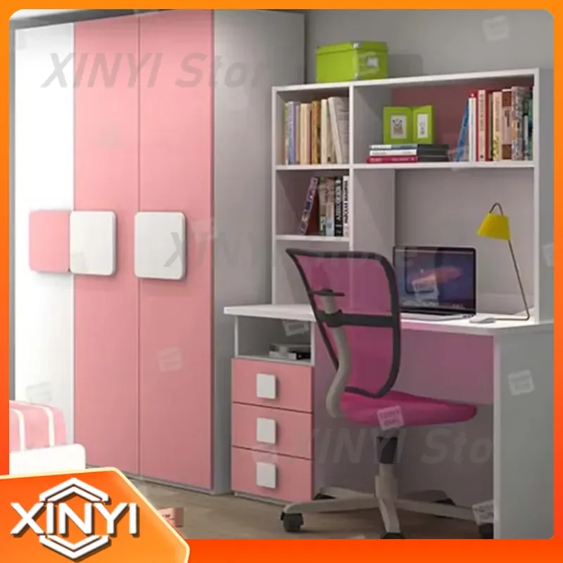 High-quality Children Study Table with Bookcase for Home Office School Learning Desk for Kids for Adults for Small Spaces