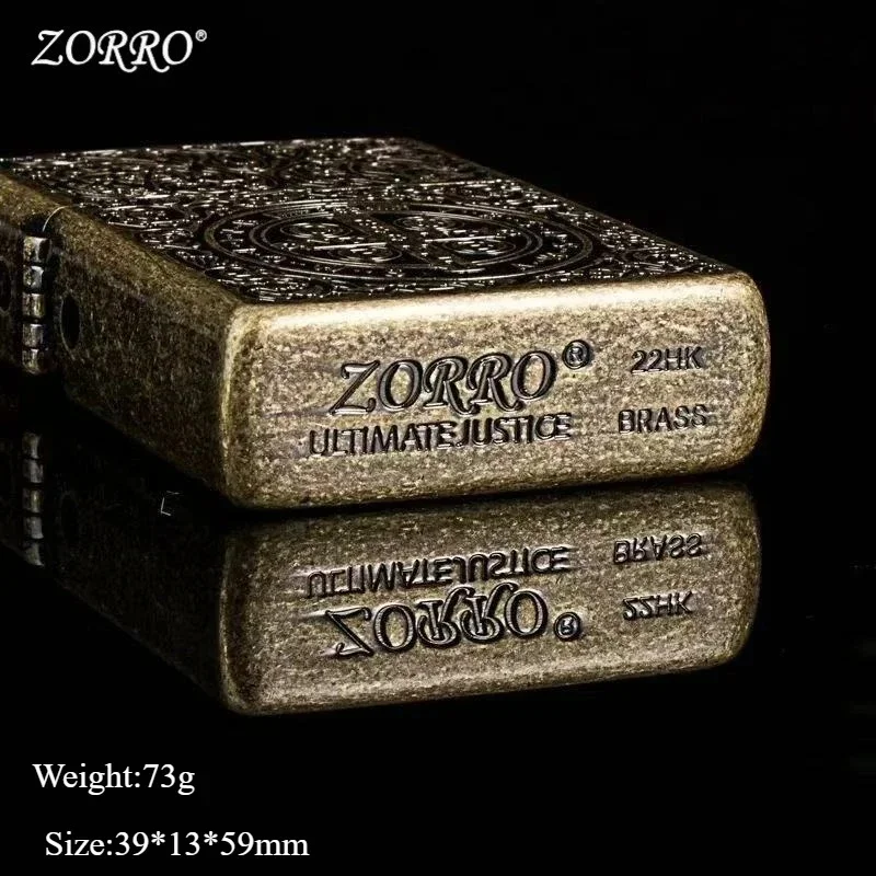 ZORRO versized Kerosene Lighter Metal Personality Constantine Creative Heavy Armor  Gift box
