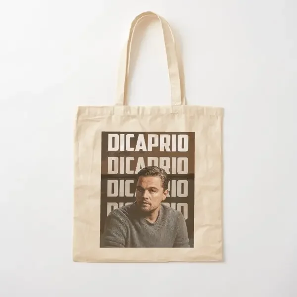 

Leonardo Dicaprio Poster Cotton Canvas Bag Shopper Fashion Unisex Printed Grocery Handbag Travel Ladies Shoulder Bag Women