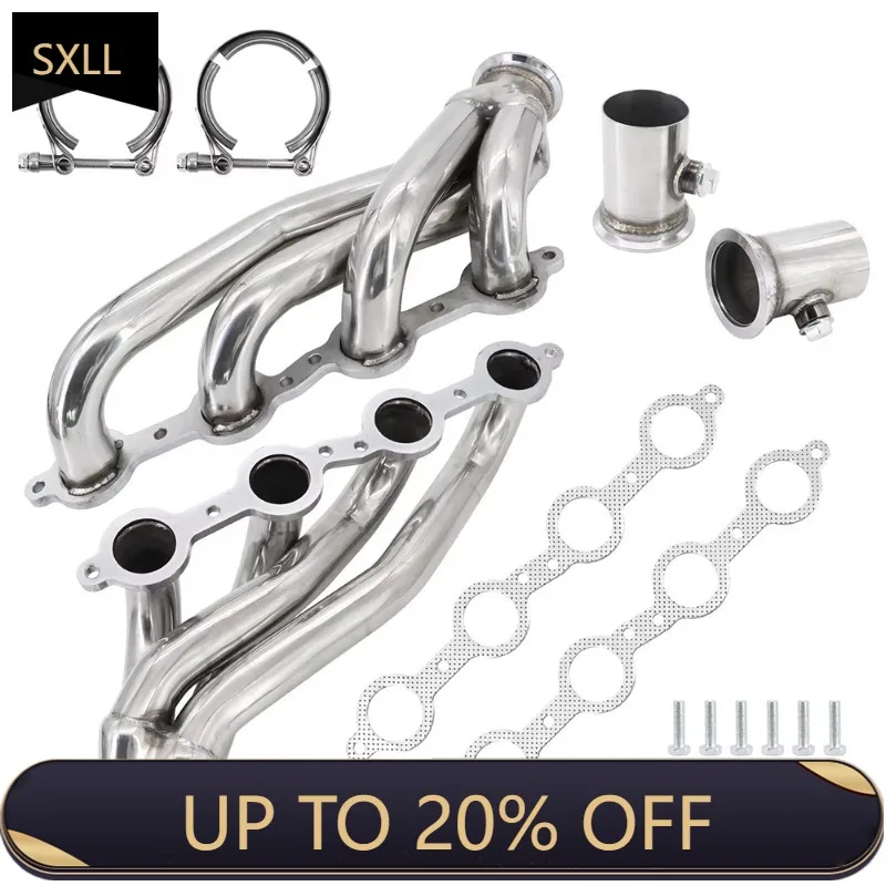 

SXLL1960-1986 C-10 LS LS1 LS2 LS3 LS6 LS9 V8 Pipe Exhaust Manifold and Washer Kit for Stainless Steel Exhaust Header Stock