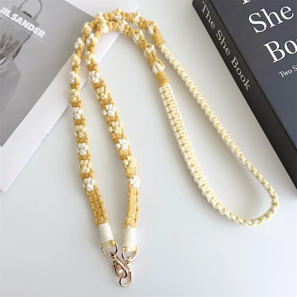 Hand Knitting Handmade Cat Paw Weaving Hanging Rope Keychain Mobile Phone Pendant Can Be Slung Diagonally Cute Durable Ropes