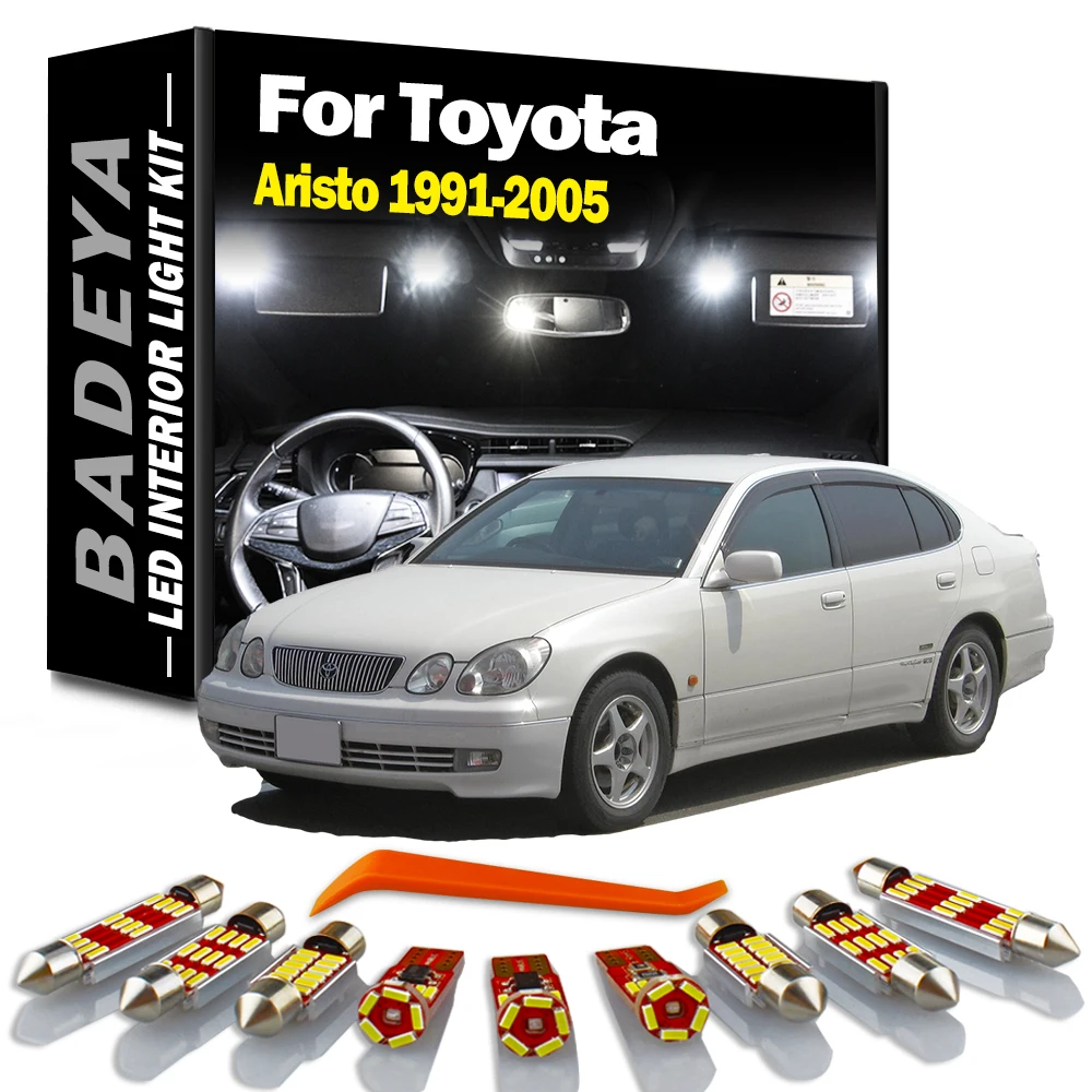 

BADEYA Canbus LED Indoor Bulbs Interior Map Dome Light Kit For Toyota Aristo 1991-1999 2000 2001 2002 2003 2004 2005 Signal Lamp