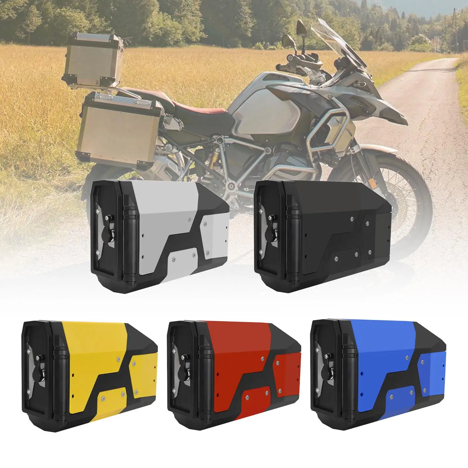 

Motorcycle Tool Box Premium Motorcycle Accessories Durable Waterproof Side Case