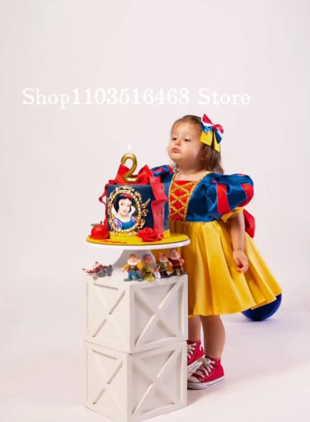 Customized Flower Girl Dress Princess Balloon-Sleeve Birthday Dress Adorable Children's Party Dress Little Bridesmaid Dress 2026