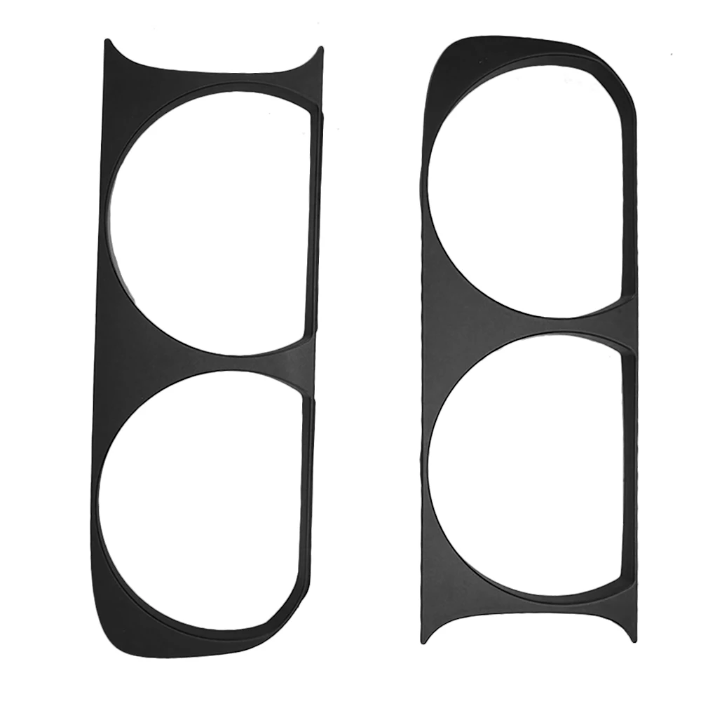 

ABS Black Front Headlight Lamp Bezel Trim Front Headlight Lamp Bezel Frame Trim Fit For Dodge Challenger 2008-2014