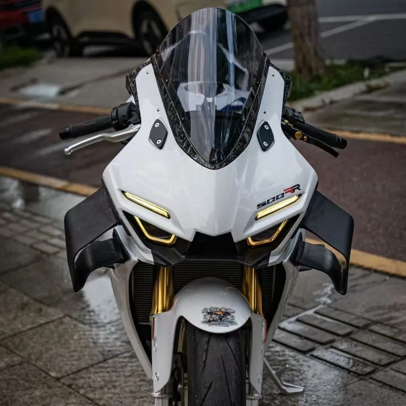 For ZXMOTO 500RR 500-RR 500 RR Motorcycle Modified Front Beak Fixed Side Wind Wing Inlet Wing Fairing Winglet Left Right Parts