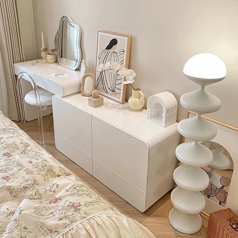 Furniture Children Dressing Table Storage Girl White Makeup Vanity Rooms Headdresses Night Stands Bedroom Penteadeira Drawers