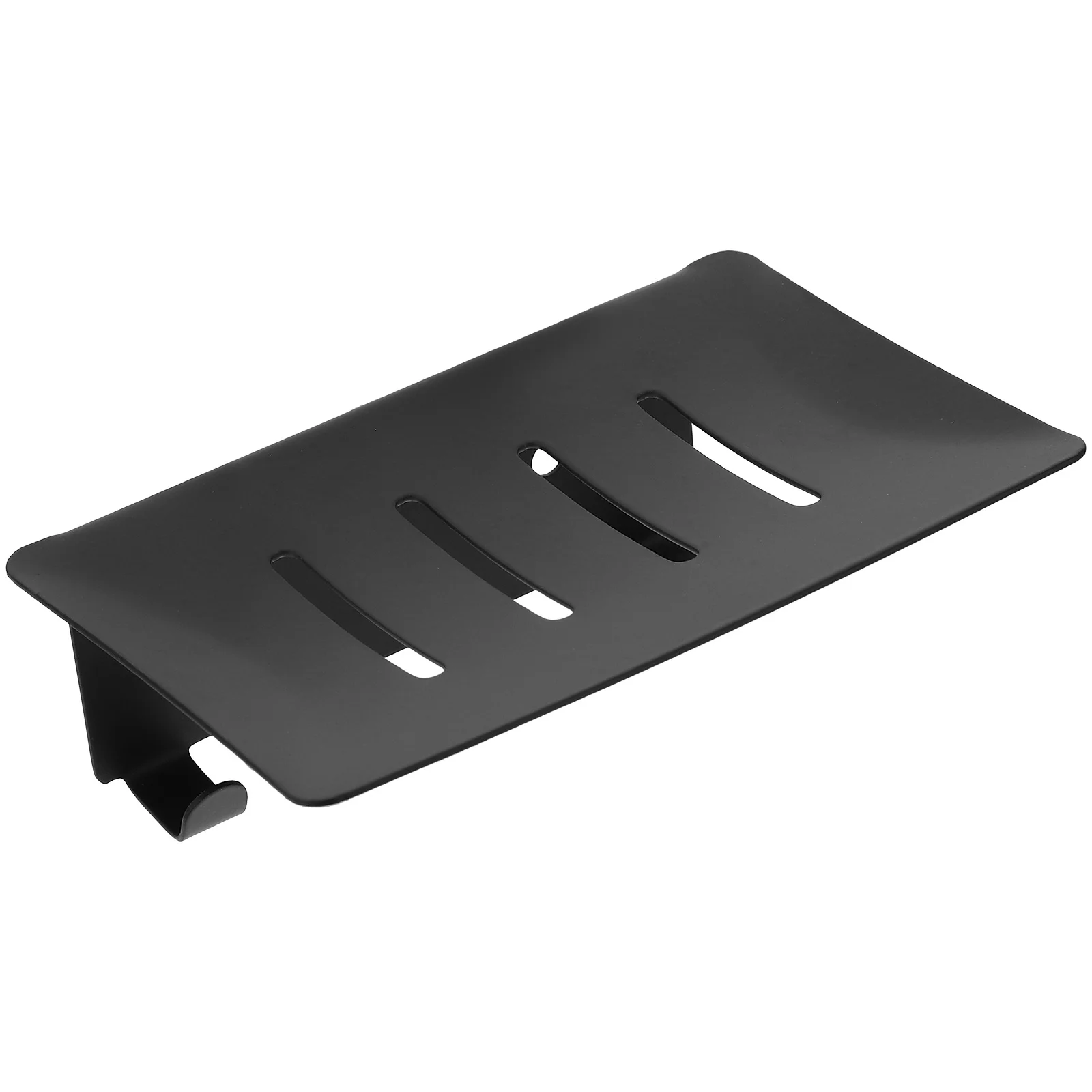 

1 Set Stainless Steel Holder Wall Mounted For Bathroom Kitchen Shower Soap Rack Drain Tray Self-Adhesive Metal Bar Soap Dish