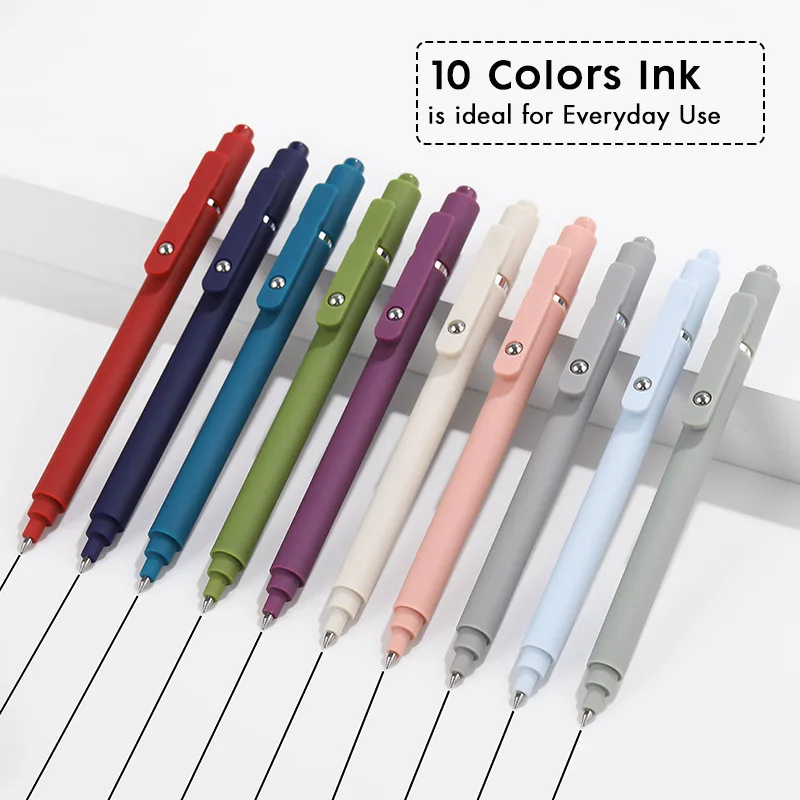 10/6/5/1PC Zennyth Morandi Box Vintage Presse Neutral Stift 0,5 MM Spitze Zeichen Stifte Student Prüfung Schule Büro Stift Schreibwaren