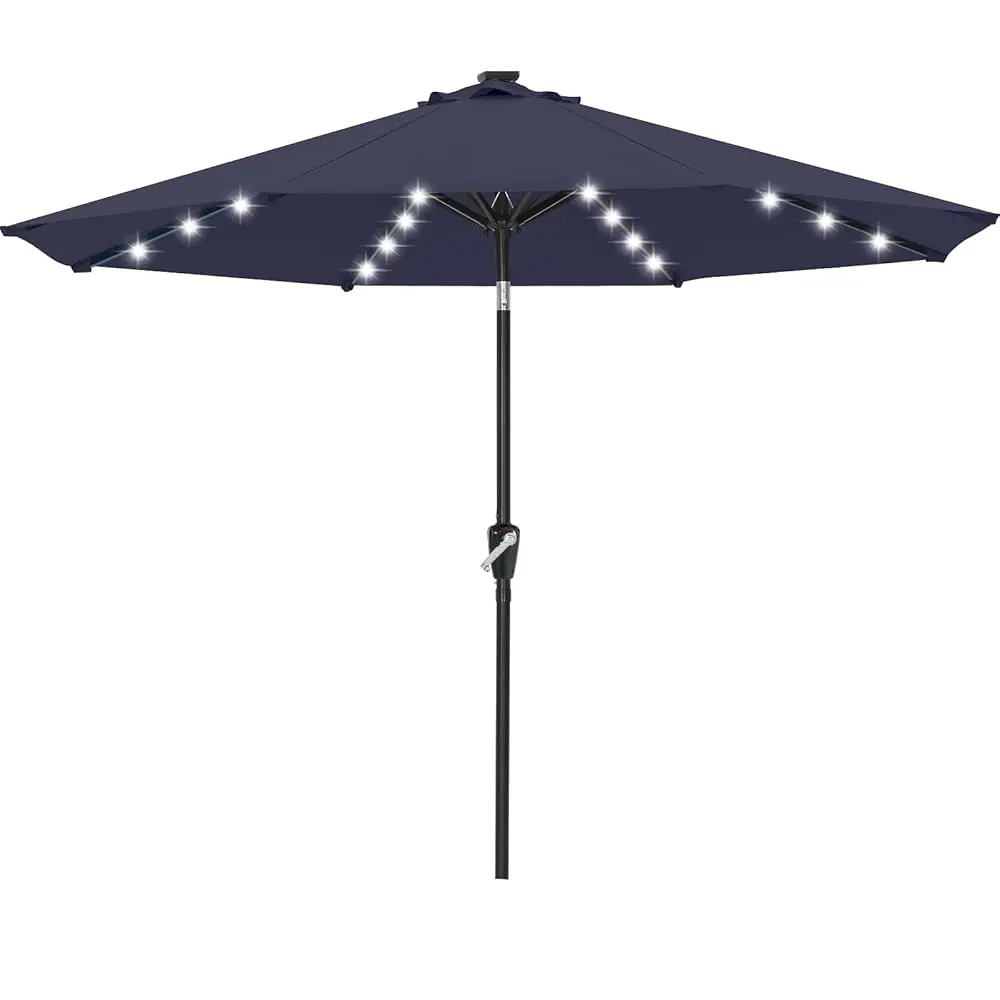 

Durable Solar Led Patio Umbrellas With 32Led Lights 9Ft (Tibetan Blue)