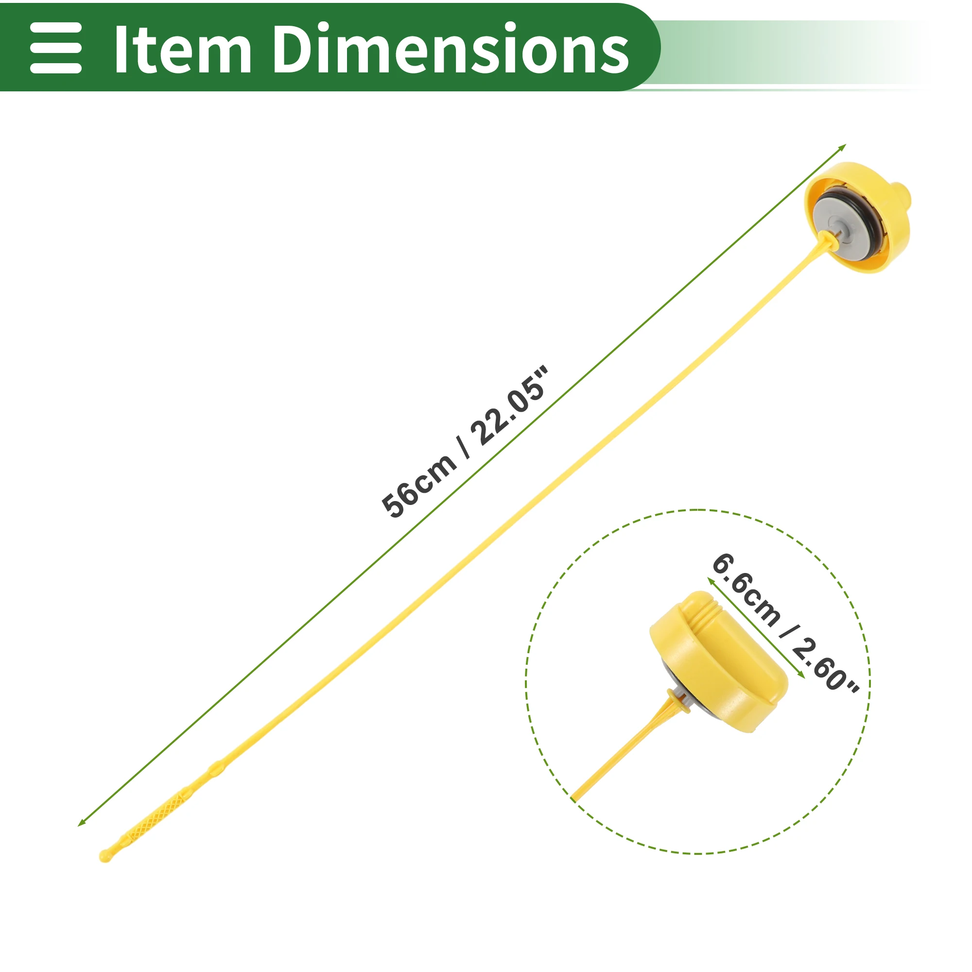 X Autohaux Engine Oil Dipstick Engine Oil Level Dip Stick Double Hole Indicator No.8200355344 For Dacia Sandero 2008-2020