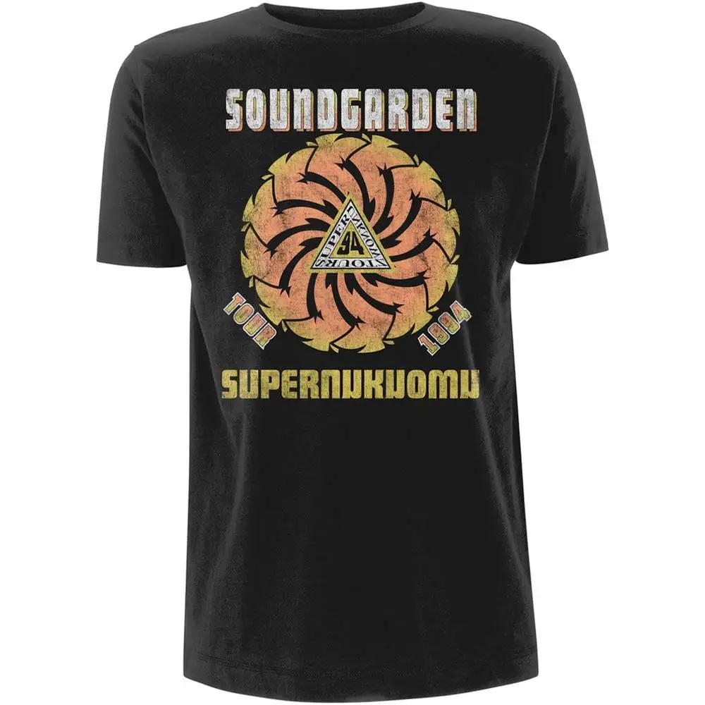 

Soundgarden - Superunknown Tour Peripheral Pattern Printing Summer Luxury Brand Cotton Men's and Women's T-Shirts Short Sleeves