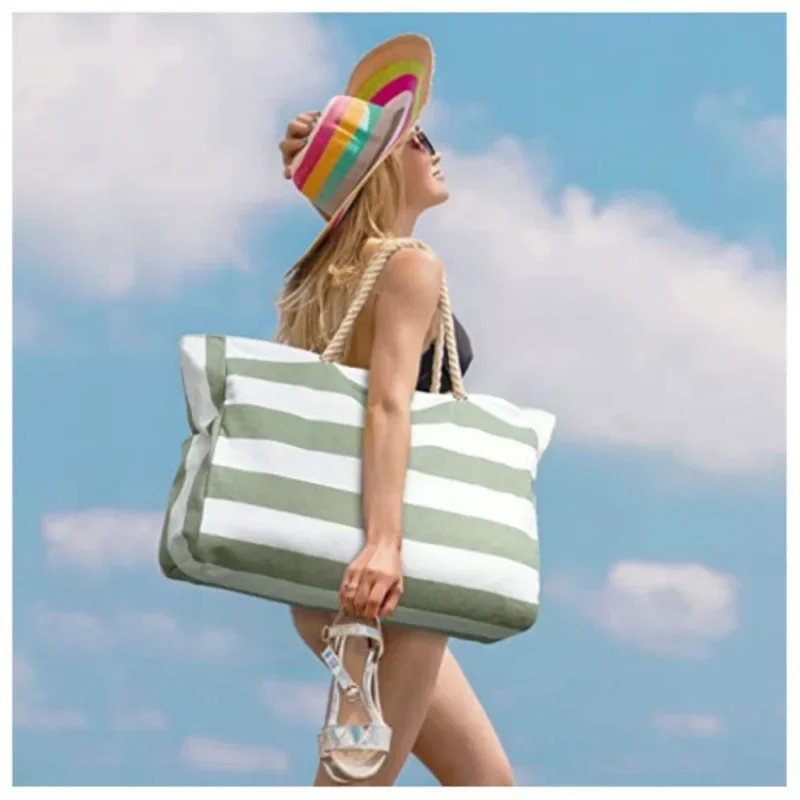 

Beach Handbag Large Waterproof Sandproof Foldable Womens Beach Bag Large Capacity Portable Hand-held Storage Bag Makeup pouch