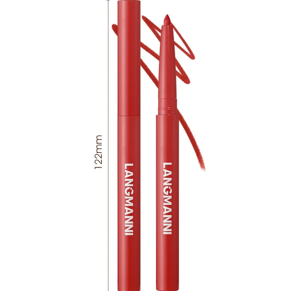 Delineador de labios de 12 tonos, acabado mate de terciopelo, textura suave y cremosa para todo el día, fácil de mezclar, maquillaje vegano esencial