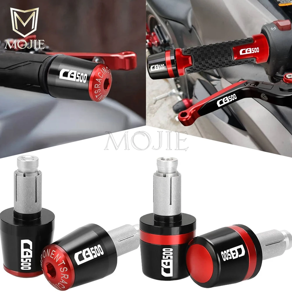 

For Honda CB500 CB500F CB500X CB 500F 500X 1994-2022 2023 Motorcycle Handle Bar Ends Grips Handlebar Plug Cap Slider Accessories