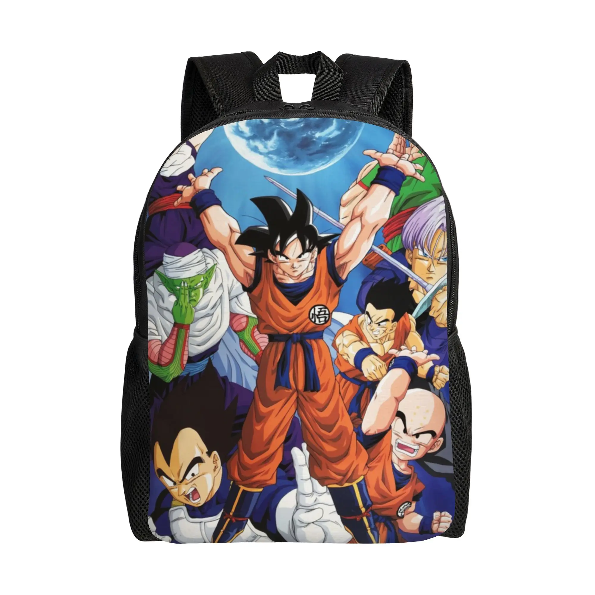 

Back to school season Zipper Closure Reunion Daypack Son Goku For Men Women Backpack