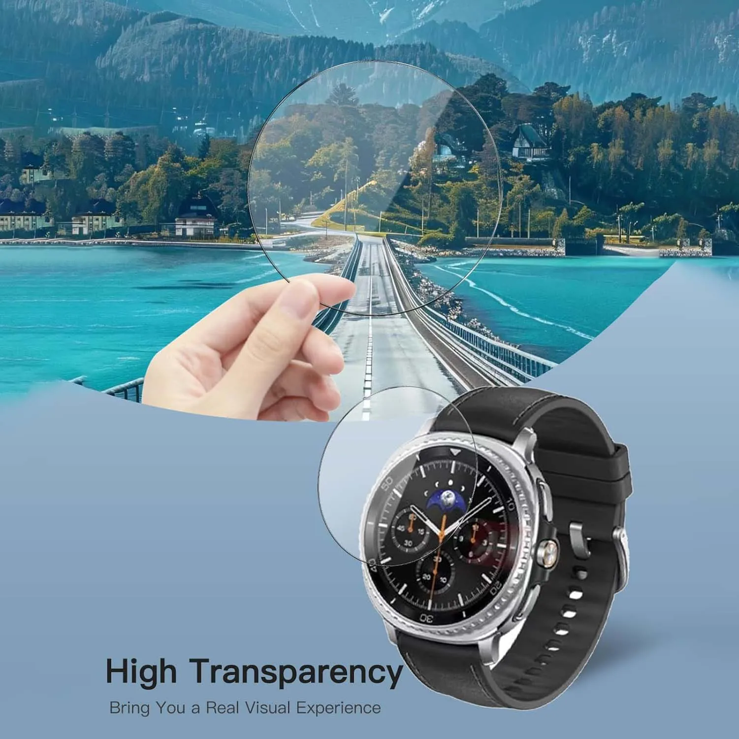 Samsung Galaxy Watch 8 40mm 44mm 8 Classic 46mm用強化ガラススクリーンプロテクター、Galaxy Watch 8用保護フィルム