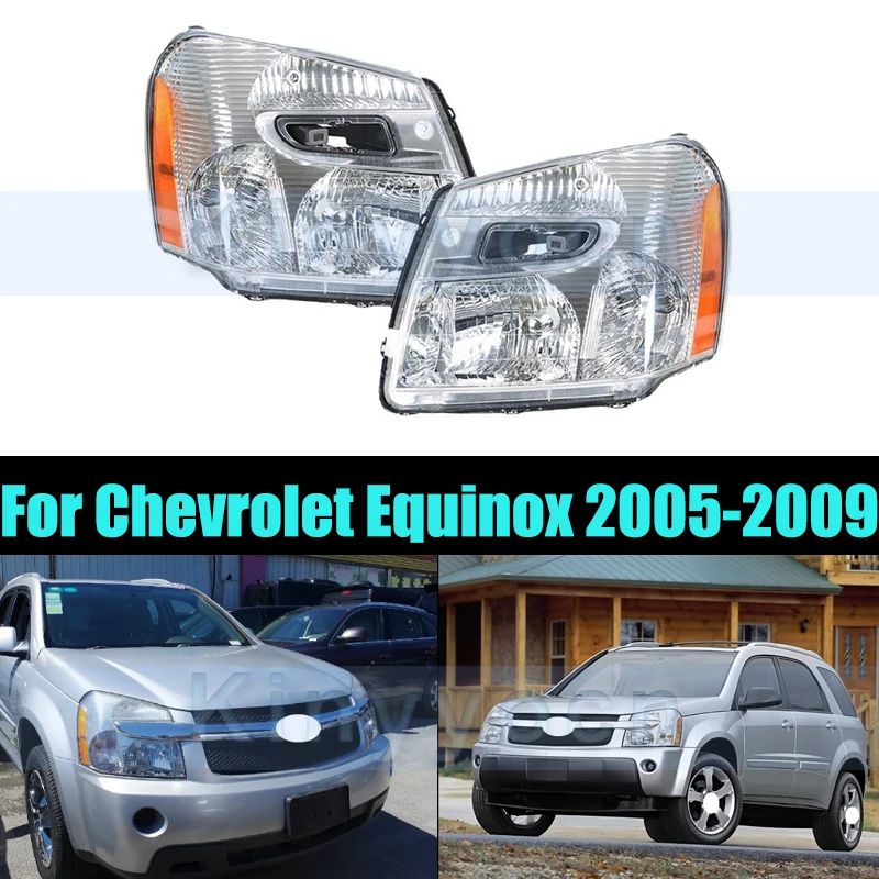 

1 Pair Headlight Head Light Lamp For Chevrolet Equinox 2005-2009 Front Bumper Headlight Headlamp