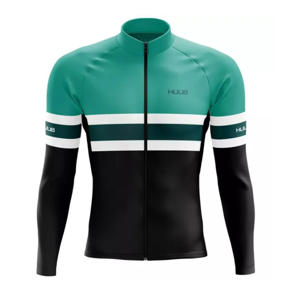 Image of HUUB Team Herbst Radfahren Jersey Männer Lange Ärmel Peo Radfahren Kleidung MTB Maillot Ropa Ciclismo Bike Sport Uniform