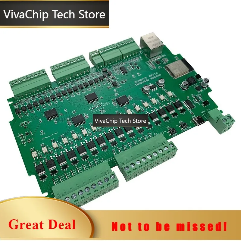 VivaCTA16 ESP32 ESPHome Program Development Board Home Assistant Tasmota DIY Module Arduino WiFi Relay Switch MQTT RS485 I2C Mos